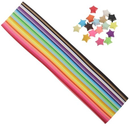 Holibanna 540stücke Origami Sternen Papierstreifen Bunten Farben Bastelset Für Papiersterne Dekoration Für Und Geburtstage Für Kreative Bastelprojekte