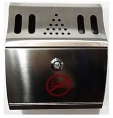 cubo basura exterior Columna de ceniza incluida de acero inoxidable for exteriores, poste eléctrico montado en la pared, columna de colilla, cilindro de extinción de cigarrillos Papelera exterior