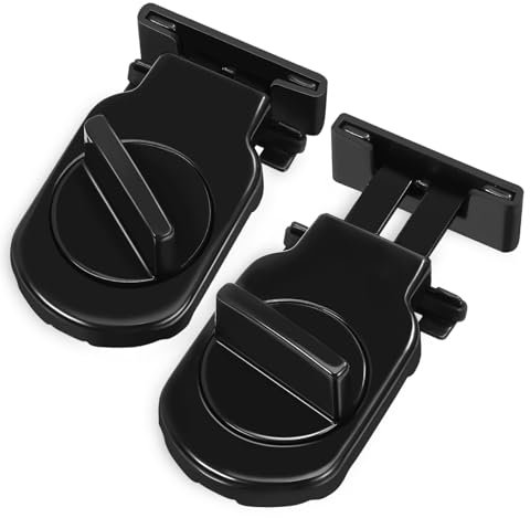 NUOBESTY 2Pcs Adjustable Window Locks Sliding Window Safety Guard Durable Auxiliary Window Hardware Easy Installation for Enhanced Home Security