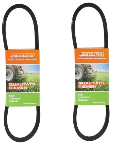 SECURA 2x Keilriemen Antrieb für AL-KO Classic Comfort Rasenmäher, SPZ 763mm