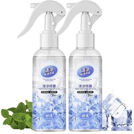 Spray Rinfrescante Corpo, 2 Pezzis Spray Rinfrescante Viso Rapido, Freschezza Immediata Sprays Lenitivo E Protettivo, Cool Sprays Per L'estate, Raffreddamento Sprayper Lavoratori All'aperto, Di Ra