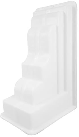 TOYANDONA Moule à Ciment pour Colonne Romaine Décorative, Utilisation Villa Européenne, Modèle Multi-arcs 35 Cm, Plastique Léger Facile à Manipuler, Moulage Précis pour Béton Coulé sur Place