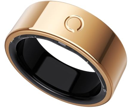 O Ring Smart Ring Herren Damen,Fitness Ring Tracker mit 8–10 Tagen Akkulaufzeit, Schlafüberwachung-Stress-Herzfrequenz-SpO2 Tracker, keine Abonnementgebühren,kompatibel mit iOS & Android,Roségold-8