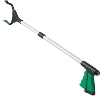 BDSHGRDH raccoglitori di rifiuti, Pinza di Presa Pieghevole Multifunzionale(Gr眉n)