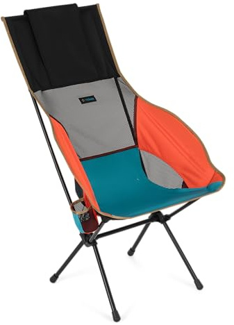 Helinox Savanna High-Back Collapsible Camp Chair, Heritage Multi Block