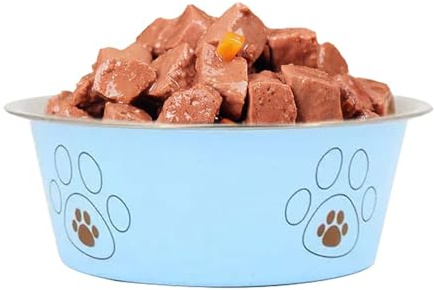 Bols para Perros | Acero Inoxidable Antideslizante para Alimentación - Plato de Comida Antideslizante para Perros,para Hogar Viaje Sala De Estar Y Mascotas Pequeñas Medianas Y