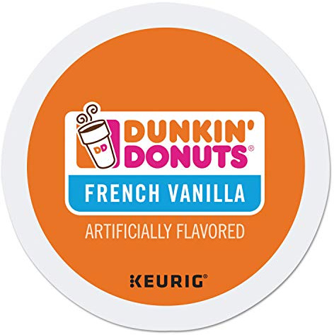 Dunkin' Donuts K Cup, French Vanilla, 0.37 Ounce, 24 Count