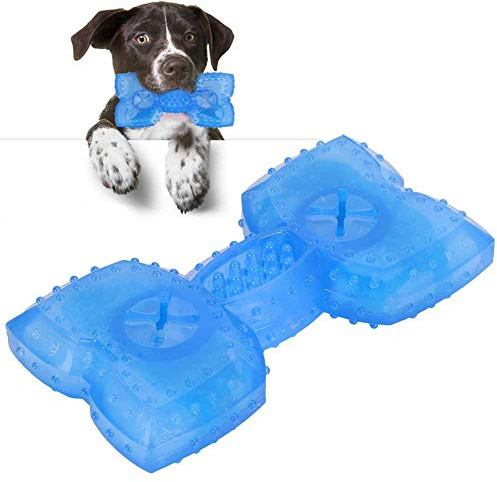 Cikonielf Kühlendes Hundespielzeug zum Kauen und Beißen Gefrierbares Haustier Ice Puzzle Cooling Toy Freeze Fetch Food Cooling Beißring Kauspielzeug für den Sommer