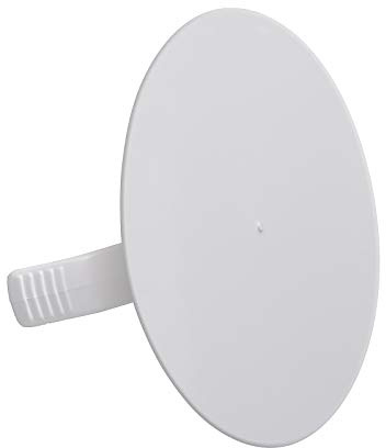 25 Stück - Federdeckel | Blindabdeckung | Abdeckung von Schalterdosen 72 mm rund weiß