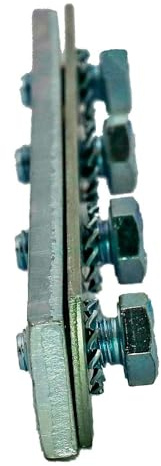 Dalsys 25x Schienenverbinder 38-40 Silber | Montageschiene, Profilverbinder, Verbindungsplatte mit vormontierten Schrauben