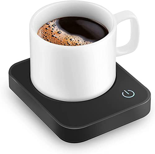 Tassenwärmer Kaffeewärmer mit 3 Temperatureinstellungen,Getränkewärmer mit Automatischer Abschaltung nach 4 Stunden für Büro,Hausgebrauch Black(NO Cup)