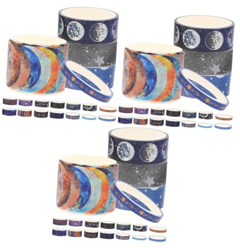 STOBOK 57rollen Washi Tape Dekoratives Klebeband Im Planet Design Für Bastelarbeiten Scrapbooking Verpackungen Und Kreative Projekte Einfach Anzuwenden Für Erwachsene