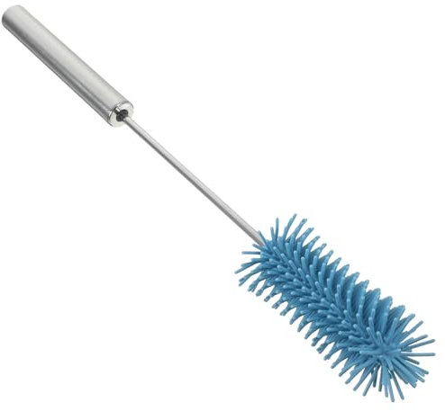 ifundom Babyflaschenbürste aus Edelstahl und Silikon für Gründliche Reinigung Erreichbarer Stellen für Babyflaschen und Trinkbecher