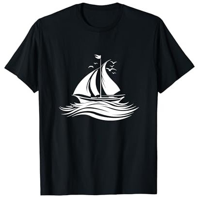 Segeln Skizze Fahrtensegeln Hochseesegeln T-Shirt