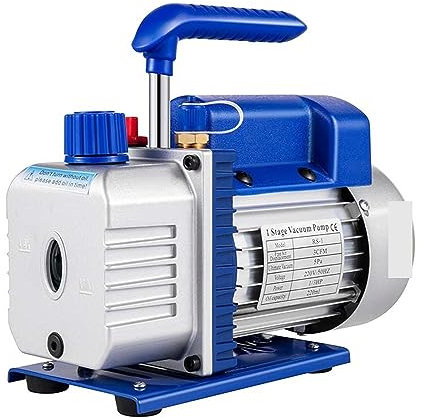 MEIVIYA Pompa per Vuoto ad Aria 3CFM 1/3HP Refrigerante Pompa A Vuoto A Palette Rotativa A/C Pompa di Evacuazione A Vuoto Pompa A Vuoto Ad Aria Elettrica Sistemi di Raffreddamento