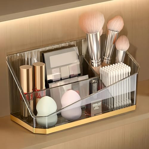 HARLIANGXY Organizzatore per Cosmetici, Organizer per Trucchi, Portatrucchi Organizzatore Bagno per Mobile a Specchio, Porta Trucco da Scrivania