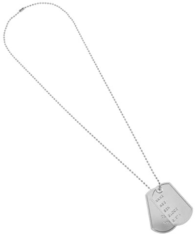 TOYANDONA Einzigartiges Herrengeschenk Mit Metallanhänger Hundemarke Accessoire Im Army-stil Für Karneval Und Kostüme
