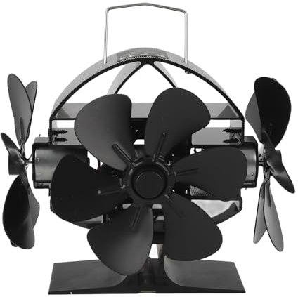 Gavigain Heat Powered Stove Fan, 3 Blades, Efficient Heat Circulation, Energy Saving, for Wood Stoves and Fireplaces