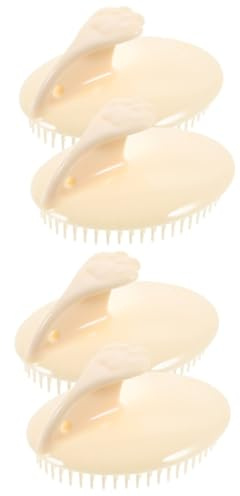 PACKOVE 4stücke Kopfhaut Massagebürste Ergonomische Handheld Haarbürste Für Sanfte Kopfhautmassage Für Shampoo-anwendungen Geeignet Für Haartypen Leicht Und Leicht Zu Verstauen