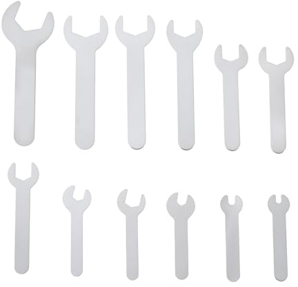 SG Store 12Pcs Single Open END Spanner Set Metric 4-23mm Super-Thin Wrench Set for Automotive Repair Furniture Assembly