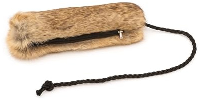 Fellefant Robuster Futterbeutel aus Echtfell für Hunde – Trainingsbeutel mit Reißverschluss & Kordel – Apportiertraining, Nasenarbeit & Belohnung – Hundetraining Outdoor