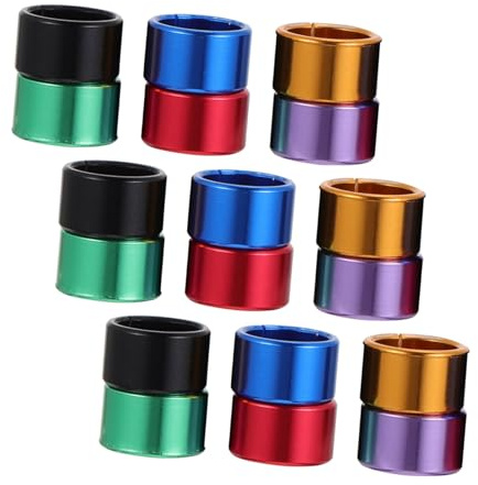 SHINEOFI 18 Pollici Anelli Colorati per Gambe di Piccioni in Alluminio Anelli Apribili per Identificazione Codificata Multicolore per Allevamento e Corse Accessori per Piccioni Viaggiatori
