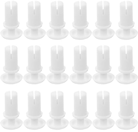 EPIGEIST Kit 100 Pezzi Clip Fissaggio in Nylon Bianco Rivetti Plastica Isolanti per Apparecchi Domestici e Industriali, per Uso in Case e Fabbriche