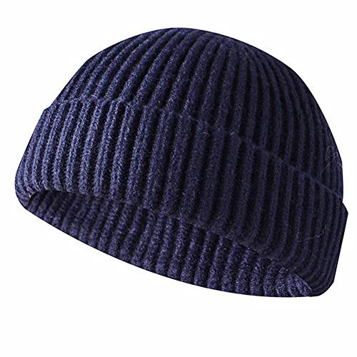 JFAN Miki Hat Swag In Maglia Retro Trawler Invernale Beanie Hat Cappellino da Baseball Unisex Cappello a Maglia Moda,navy blu,Taglia unica