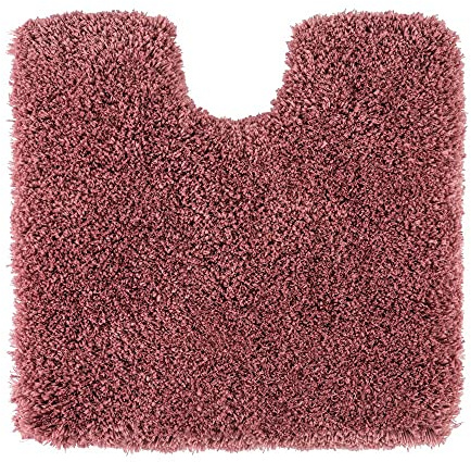 PANA® Premium WC-Vorleger mit Ausschnitt - 45 x 45 cm - Farbe: Beere | Ultraweich und saugstark - Rutschfeste Unterseite - OEKO-TEX Standard - Waschbar bei 30° - Für Toilette und Gäste-WC