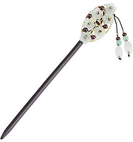 Bastoncini Per Capelli In Legno Per Panini,Ciondoli Con Fiori Decorativi Bacchette Per Capelli Eleganti Forcine Per Capelli Bacchette Cinesi Classiche In Legno Per Accessori Per Capelli Da Donna