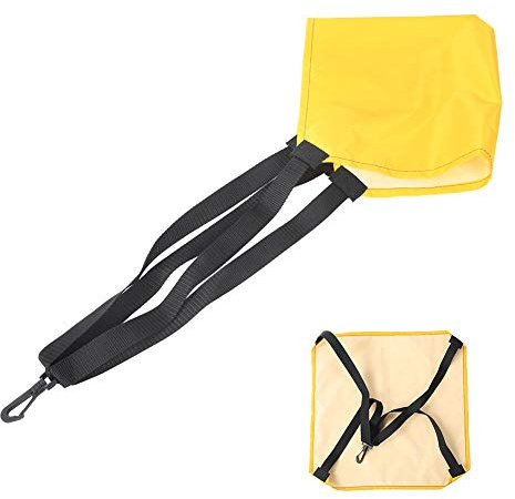 Yosoo Health Gear Schwimmwiderstandsgürtel mit Fallschirm, Verstellbar, für Fitness und Krafttraining, mit Mesh Tasche, Gelb, Größe L