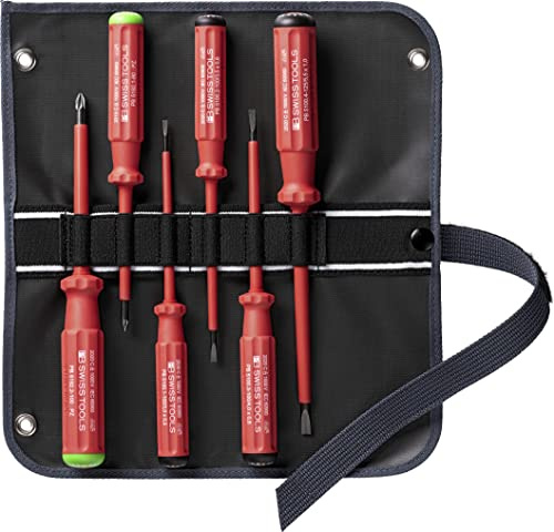 PB Swiss Tools PZ Schlitz VDE Elektriker Schraubenzieher Set, 5543.SU GY