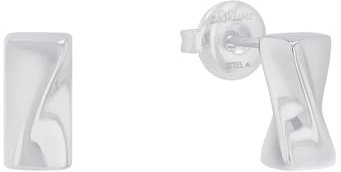 s.Oliver Ohrstecker Edelstahl Damen Ohrschmuck, 1 cm, Silber, Kommt in Schmuck Geschenk Box, 2035520