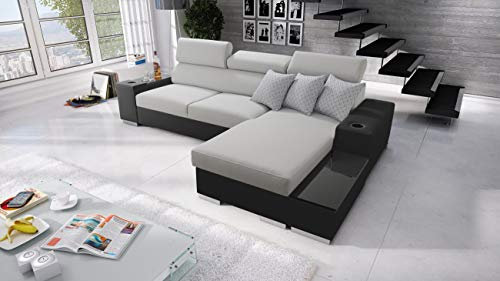 Best For Home I Sofá | Sofá Esquinero 182x291x95 cm | Sofá Esquinero con Función de Dormir y Almacenamiento | Sofá Cama Esquinero Moderno de 3 Plazas | SofáEsquinero para Salón | SofáChaise Longue