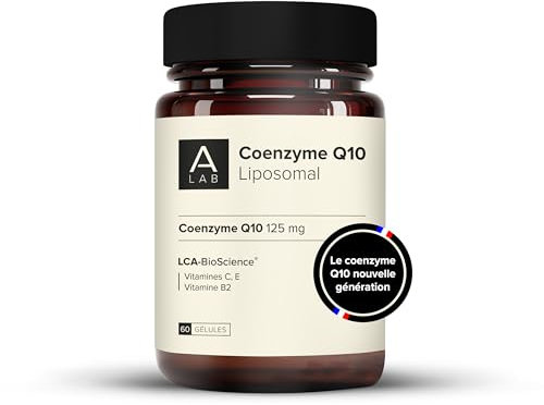 A-LAB Coenzyme Q10 Liposomale - Technologie d'Assimilation Renforcée - Complément Alimentaire Antioxydant, Anti-Age, Santé Cardiovalsculaire - 30 à 60 jours - Fabriqué en France