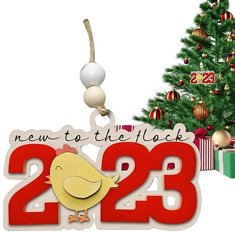 Weihnachtsbaumschmuck 2023, dekoratives hängbares kleines Holzornament, Baby-Andenken, Weihnachtsbaumschmuck für Weihnachten, Zuhause, Party, erstes Weihnachten