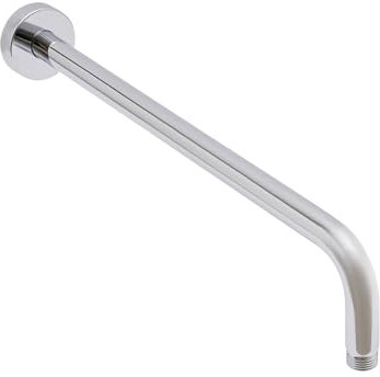 Silber 42 CM Brausearm Wandmontage aus Edelstahl, Wand-Duscharm Duschkopf Arm Anti-Rost Badzubehör, Lange Extra Dusche Verlängerung Arme für Kopfbrause Regenduschkopf (Hochglanzpoliert)