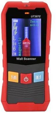 Scanner per pareti Stud Finder Scanner Da Parete Rilevatore Di Metalli 4 In 1 Rilevatore Di Perni In Legno Tensione CA Cavi Sotto Tensione Tracker Di Profondità (Color : UT387E)