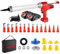 ONEVAN pistola silicone a batteria, 5000N pistola a cartuccia con 2 batterie da 2,0 Ah, 6 velocità pistola per silicone, pistola per cartucce elettrica con 14 ugelli, per Cartucce da 310ml/600ml