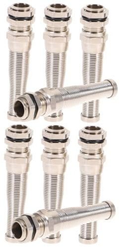DOITOOL 8pcs Cable Gland Way Cable Glands for Strain Relief Cord Connector for Electrical Connector Block Attachments