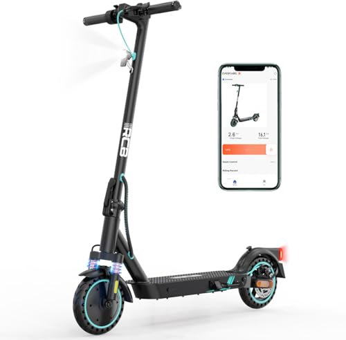 RCB EV85F Elektroroller, E-Scooter mit Straßenzulassung (ABE), 8,5 Zoll，400W Motor，MAX 20km/H，Dreistufige Getriebestellung，Faltbarer e Roller, APP-Steuerung, Max Belastung 120 kg,Doppelstoßdämpfer