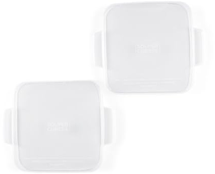 Souper Cubes 5 x 5 Stoneware Ceramic Baking Dishes Replacement Silicone Covers, Set of 2, Stoneware Not Included