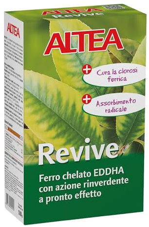 Tecnokit Revive Ferro Chelato Per Piante, Chelato Di Ferro Ad Alta Efficienza Con 4,8% Orto-Orto, Previene E Cura Ingiallimento, Concime Biologico, Agricoltura BIO, Confezione Da 500 gr