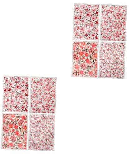 IWOWHERO 8 Blatt Weiche Tonpapier Transfer Ton Abziehbilder DIY Papier Polymer Ton Transferpapier Transferpapier Für Ton Polymer Transferpapiere Wasserfestes Polymerpapier Tonpapiere