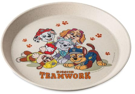 Koziol CONNECT PLATE GROW PAW PATROL kleiner Teller | für Kinder ab 6 Monate | Frühstück, kleine Mahlzeiten & Snacks | biozirkulärer Kunststoff, bruchfest, spülmaschinengeeignet (organic moon)