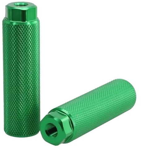 DUANSIYU BMX Pegs Fahrrad-Pegs for Mountainbikes, 100 x 28 mm, Zubehör, Aluminiumlegierung, Mehrfarbig, optional for 3/8-Zoll-Achsen(Green)