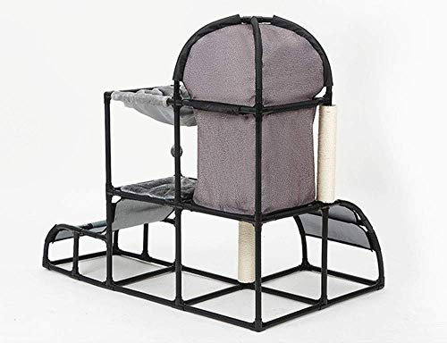 Katzenbaum, Katzenturm, multifunktionales Katzen-Klettergerüst, Katzenstreu, Klettergerüst, Hängematte, Haltesäule, Plüschball, 5-in-1, Haustierbedarf, Kombinationsnest, Sisalseil