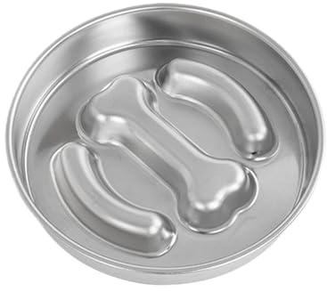 Gazocua Verlangsamter Fressnapf Für Hunde,Edelstahl Napf Zum Langsamen Fressen Für Hunde - Erhöhter Napf Gegen Schlingen Für Größe M Und L Drinnen Und Draußen Bei Langeweile
