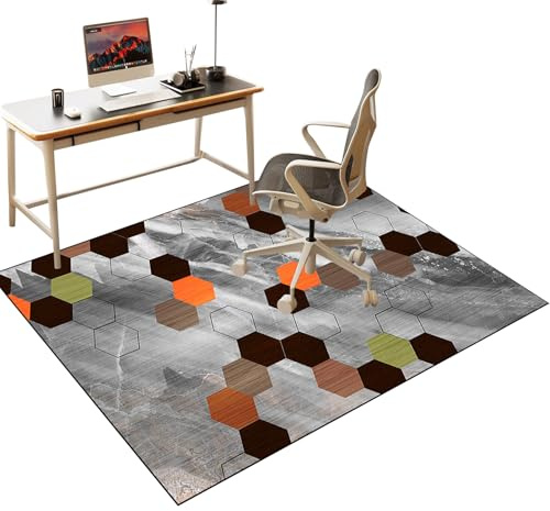 Tappetino protettivo per pavimenti resistente, per sedie da ufficio, sedie a rotelle e scrivanie da gioco, protezione per tappeti resistenti, base antiscivolo, per pavimenti in legno e moquette