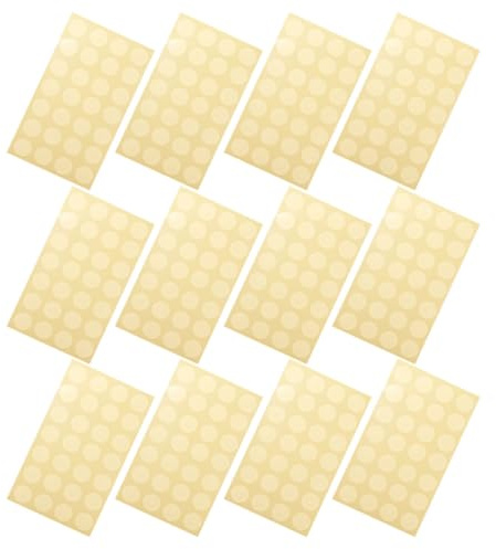 Milisten Hole Reinforcement Stickers 12 Sheets Paper Hole Reinforcers Strong Self-Adhesive Material for Loose-Leaf Paper and School Supplies
